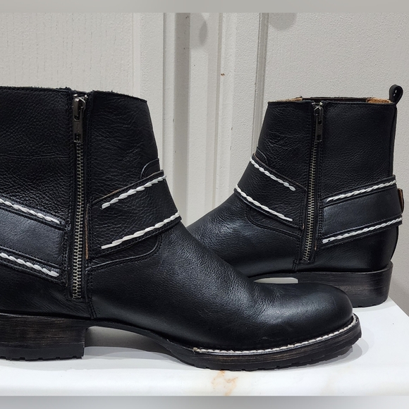 Freebird Dallas Black Leather Boots Men's Size 11 - Picture 6 of 8